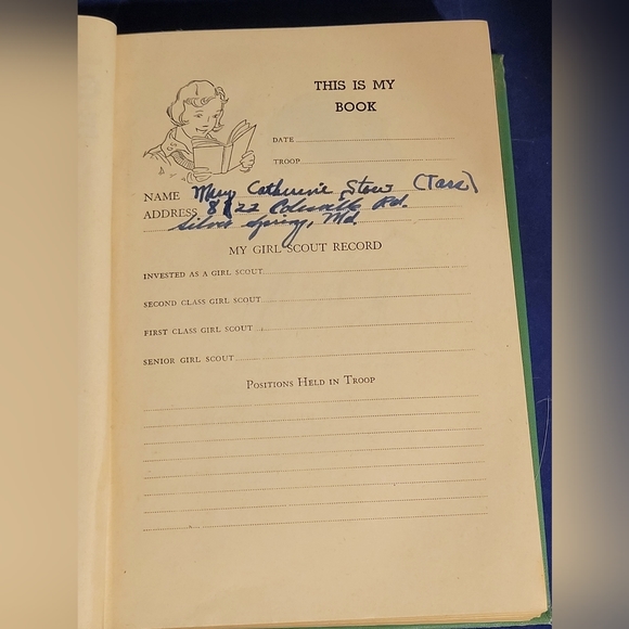 Girl Scout Handbook 1944 Edition 6th Impression Intermediate Program HC Book - Picture 3 of 9